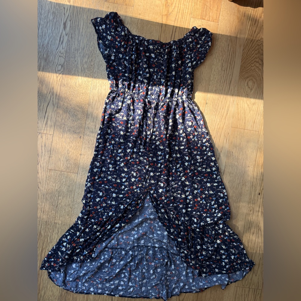 Navy Floral Dress